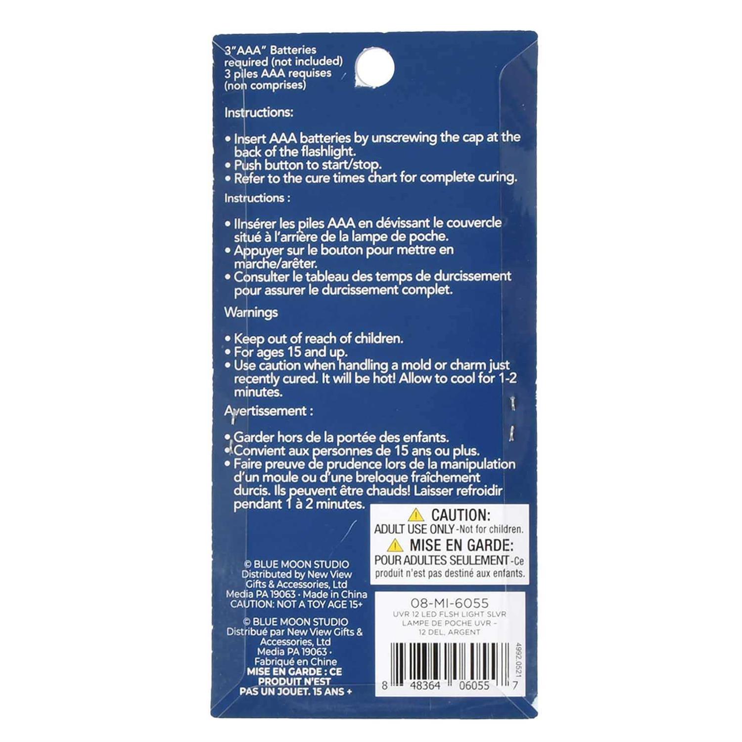 Blue Moon Studio UV Resin Craft 12 LED UV Flashlight - Image 4