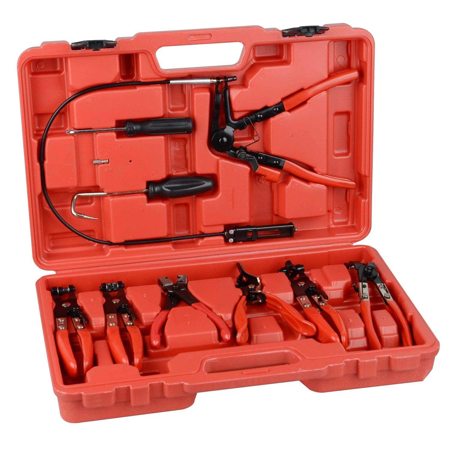 DAYUAN 9pcs Automotive Wire Long Reach Hose Clamp Pliers Set For Fuel Oil Water Hose