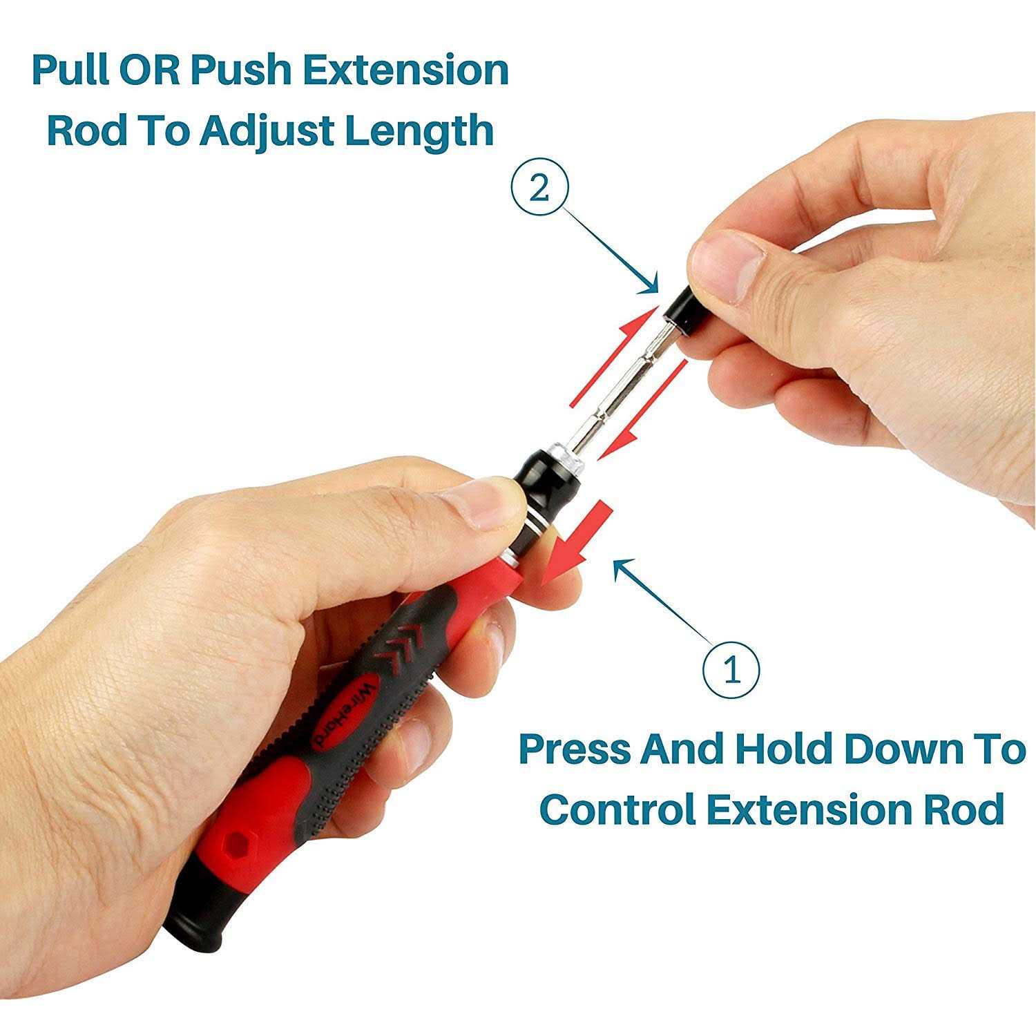 WIREHARD 62 in 1 Multi-Bit Precision Screwdriver Set Magnetic iPhone and Computer Repair Tool Kit - Image 5