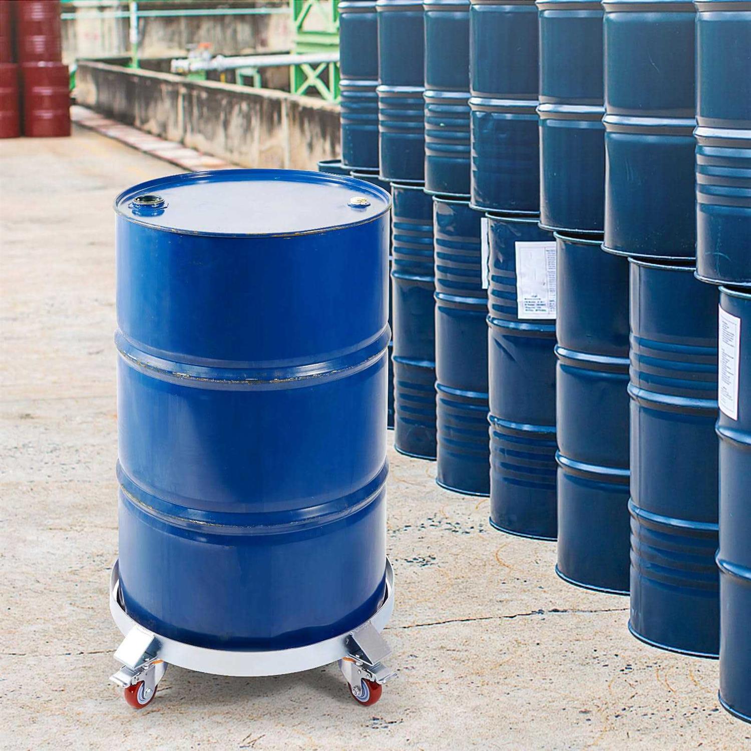 VEVOR 55 Gallon Heavy Duty Drum Dolly 1000lbs Load Capacity Barrel Dolly Cart Drum Caddy - Image 4