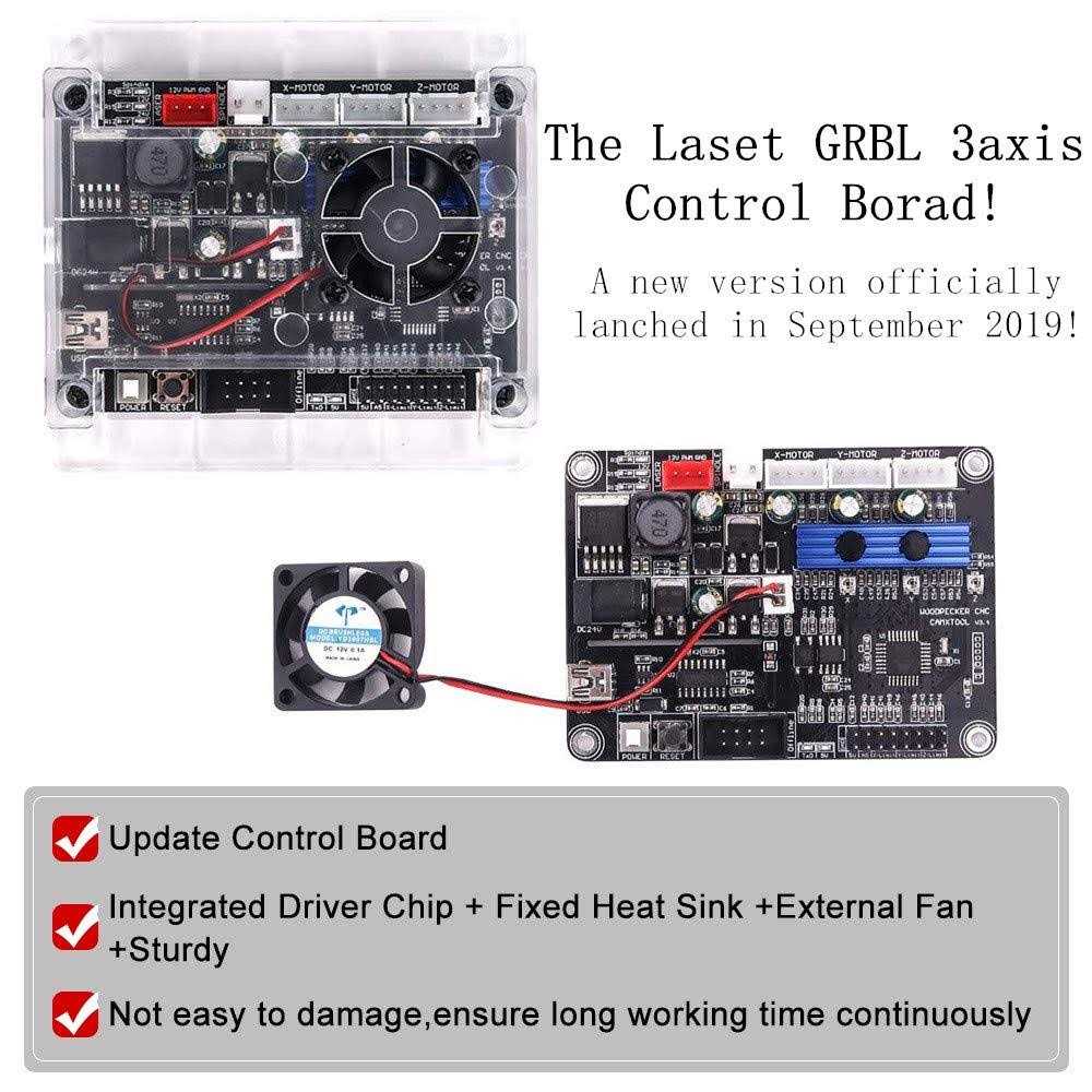 Titoe 2 in 1 5500mW Engraver CNC 3018 Pro Engraving Machine, GRBLControl PCB PVC Wood Router CNC 3 Axis Milling Machine with Offline Controller and ER11 - Image 5