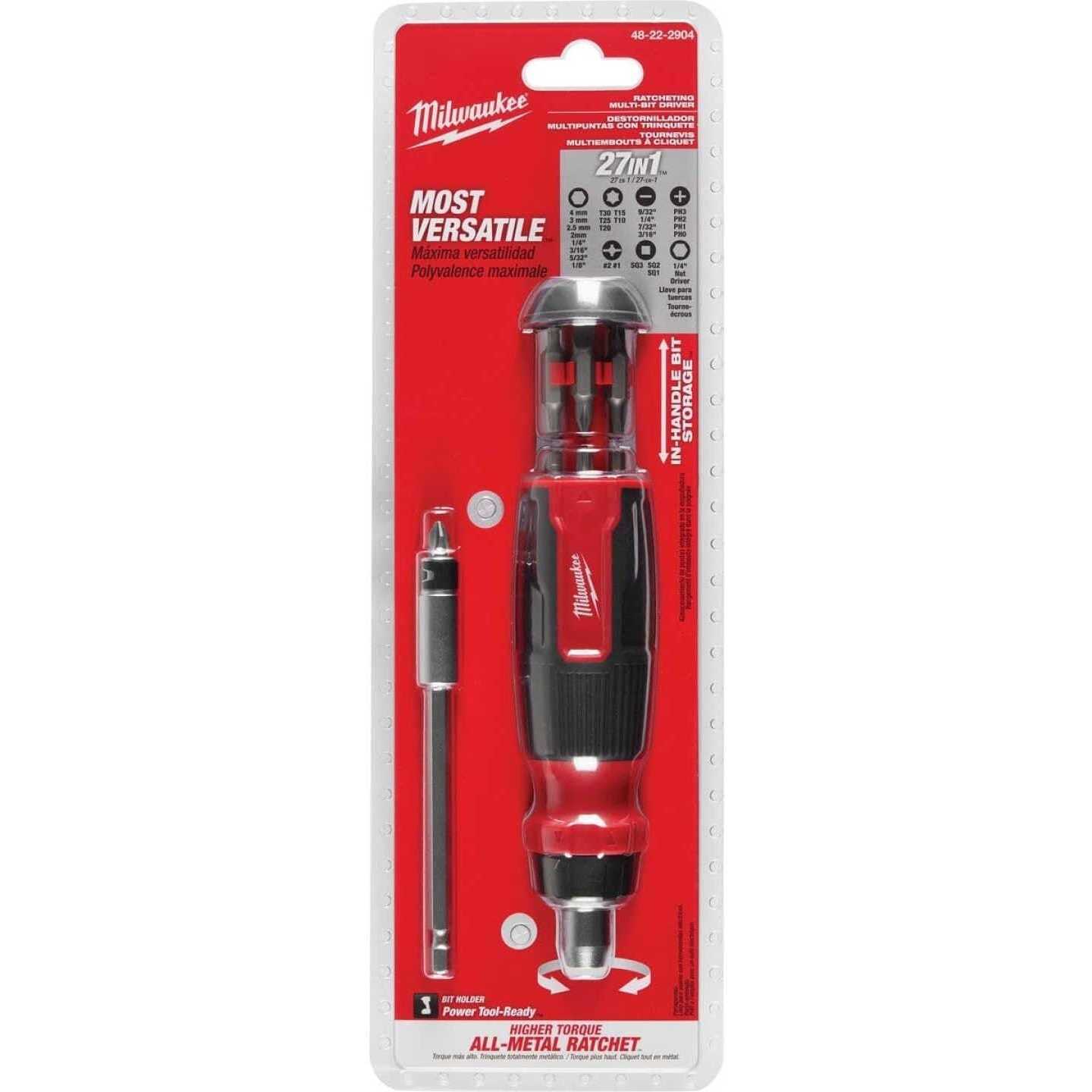 Milwaukee 27-in-1 Ratcheting Multi-Bit Screwdriver 48-22 - Image 2