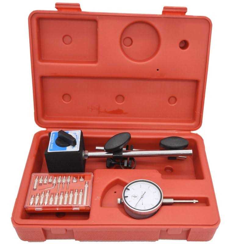 NAKAO Dial Indicator with Magnetic Base and Point Precision Inspection Set
