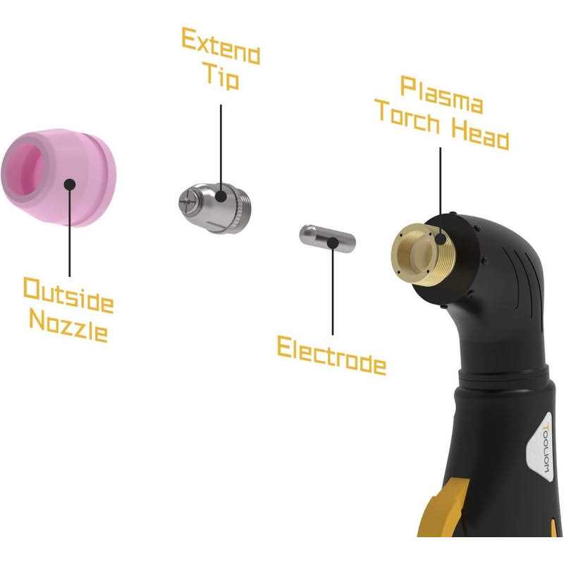 TOOLIOM 50A Non-Touch Pilot Arc Air Plasma Cutter Dual Voltage 110v/220v Igbt Inverter Metal Cutting Machine 1/2 Clean Cut - Image 5