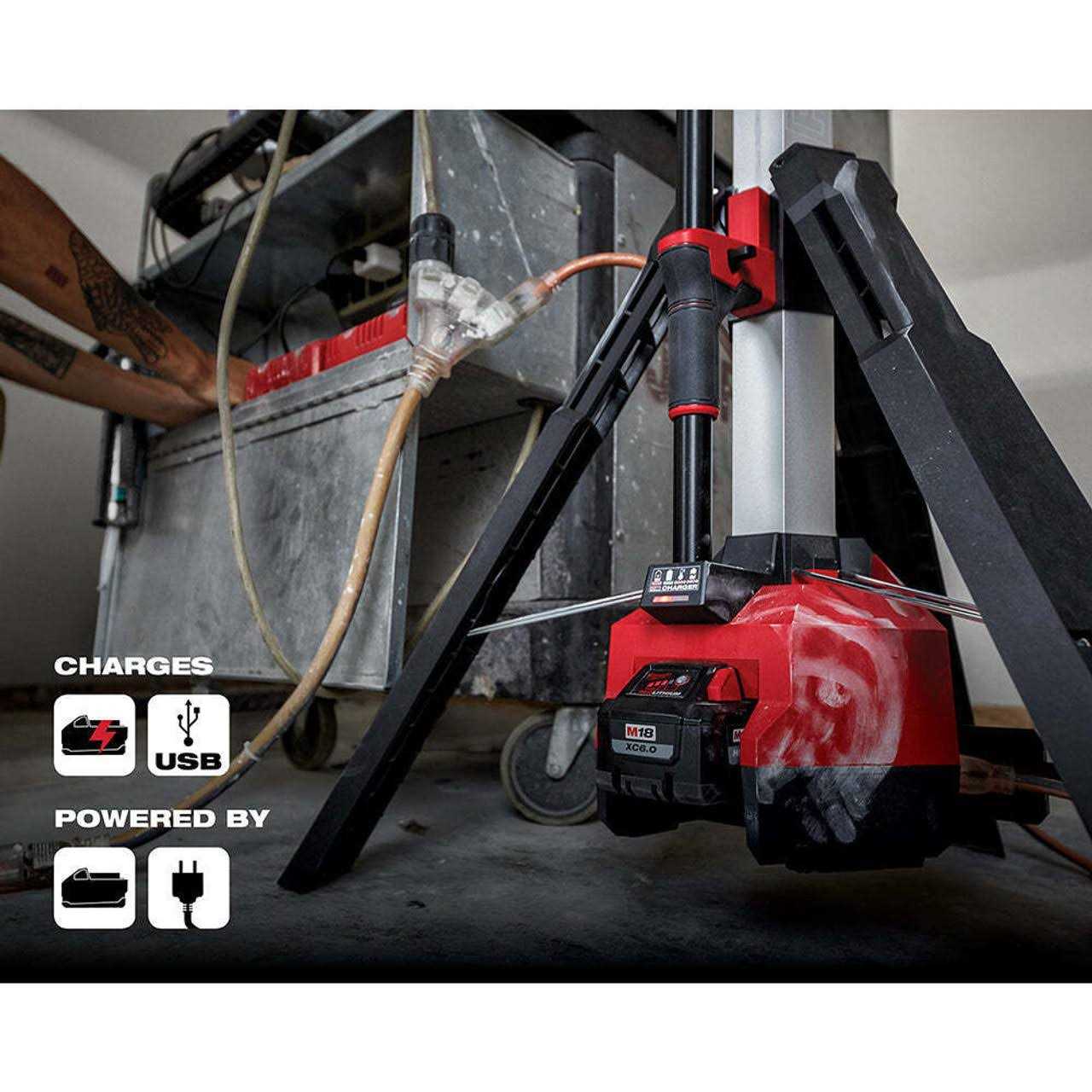 2136-20 Milwaukee M18 Rocket Tower Light/Charger - Image 4