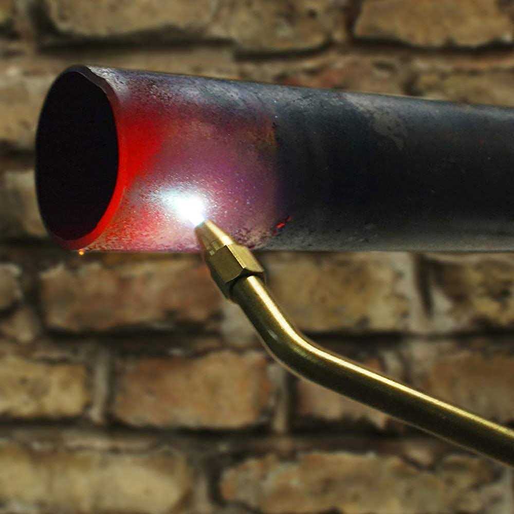 BLUEFIRE Oxypropane Welding Torch Kit with Flint Lighter and Cylinder Holder Rack - Image 3