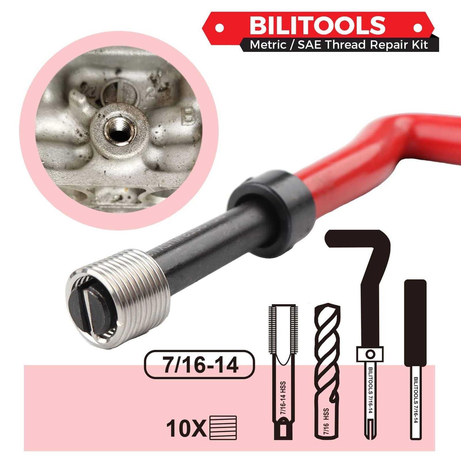 BILITOOLS 5/16-18 inch Thread Repair Kit - Image 5