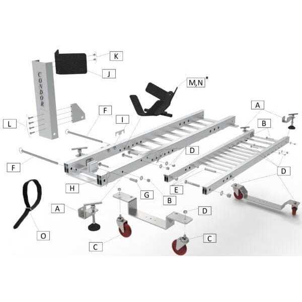 Condor Motorcycle Garage Dolly for Wheel Chock - Image 3
