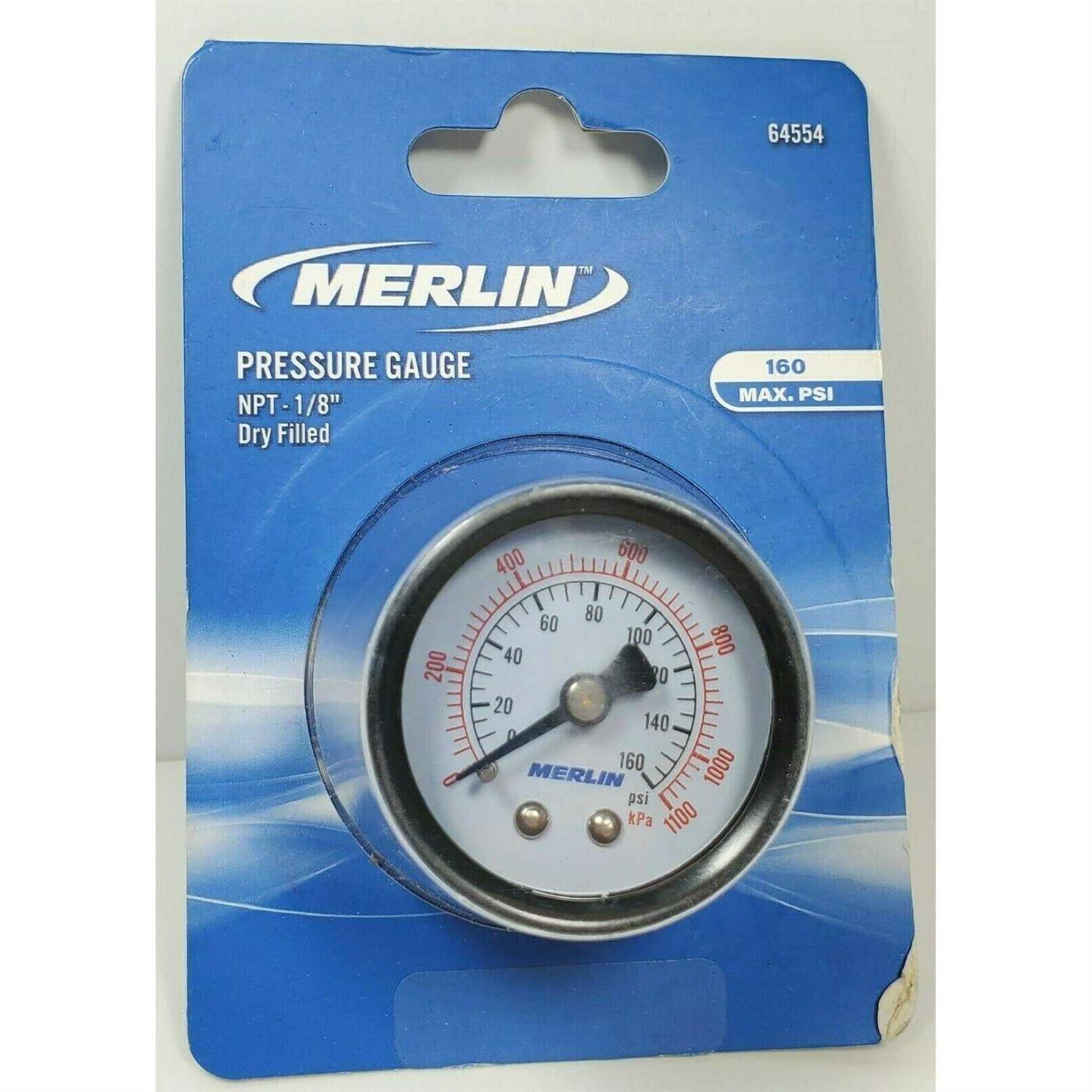 Merlin 160 PSI 1/8 in. NPT Dry Gauge - Image 3