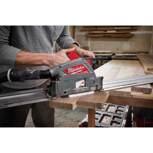 Milwaukee M18 FUEL 18V Lithium-Ion Cordless Brushless 6-1/2 in. Plunge Cut Track Saw W/Carbide Laminate Track Saw Blade - Image 2