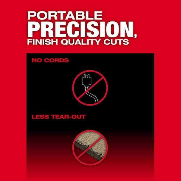 Milwaukee M18 FUEL 18V Lithium-Ion Cordless Brushless 6-1/2 in. Plunge Cut Track Saw W/Carbide Laminate Track Saw Blade - Image 3