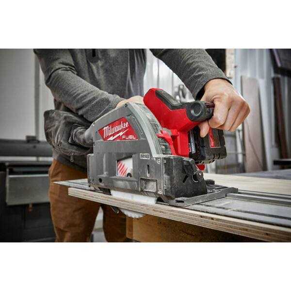 Milwaukee M18 FUEL 18V Lithium-Ion Cordless Brushless 6-1/2 in. Plunge Cut Track Saw W/Carbide Laminate Track Saw Blade - Image 5