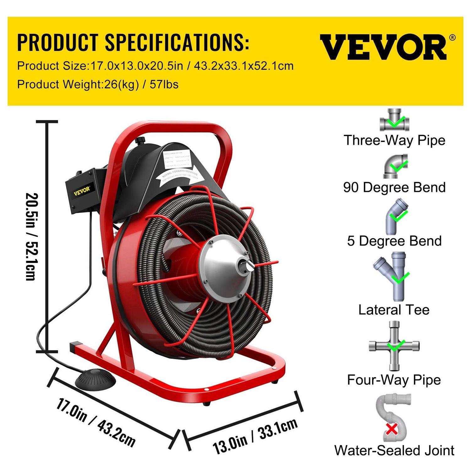 VEVOR 3/8-in dia x 75-ft L Music Wire Machine Auger - Image 3
