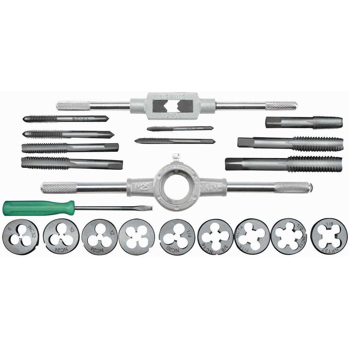 Pittsburgh Carbon Steel SAE Tap and Die Set