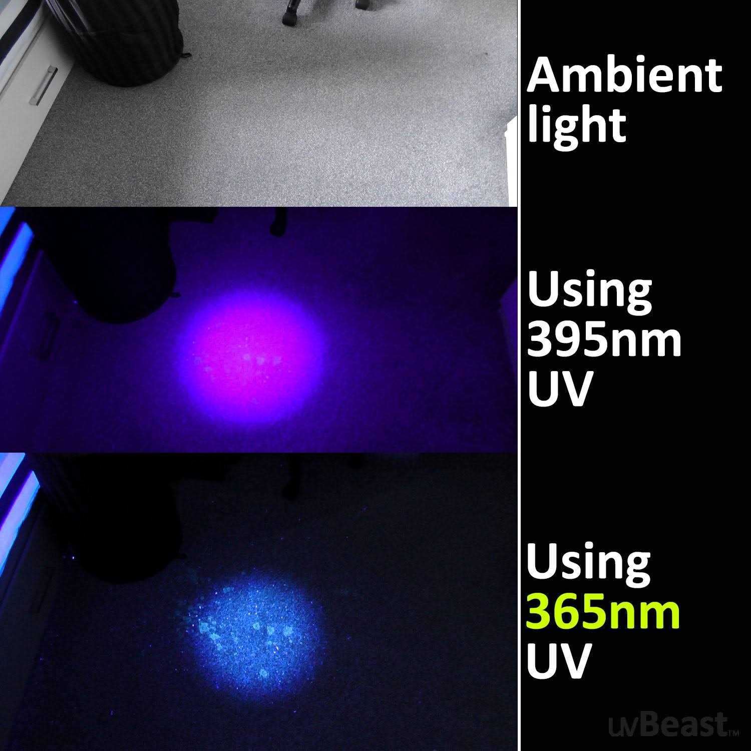 uvBeast New V3 365nm Black Light UV Flashlight HIGH Definition Ultraviolet - Image 3