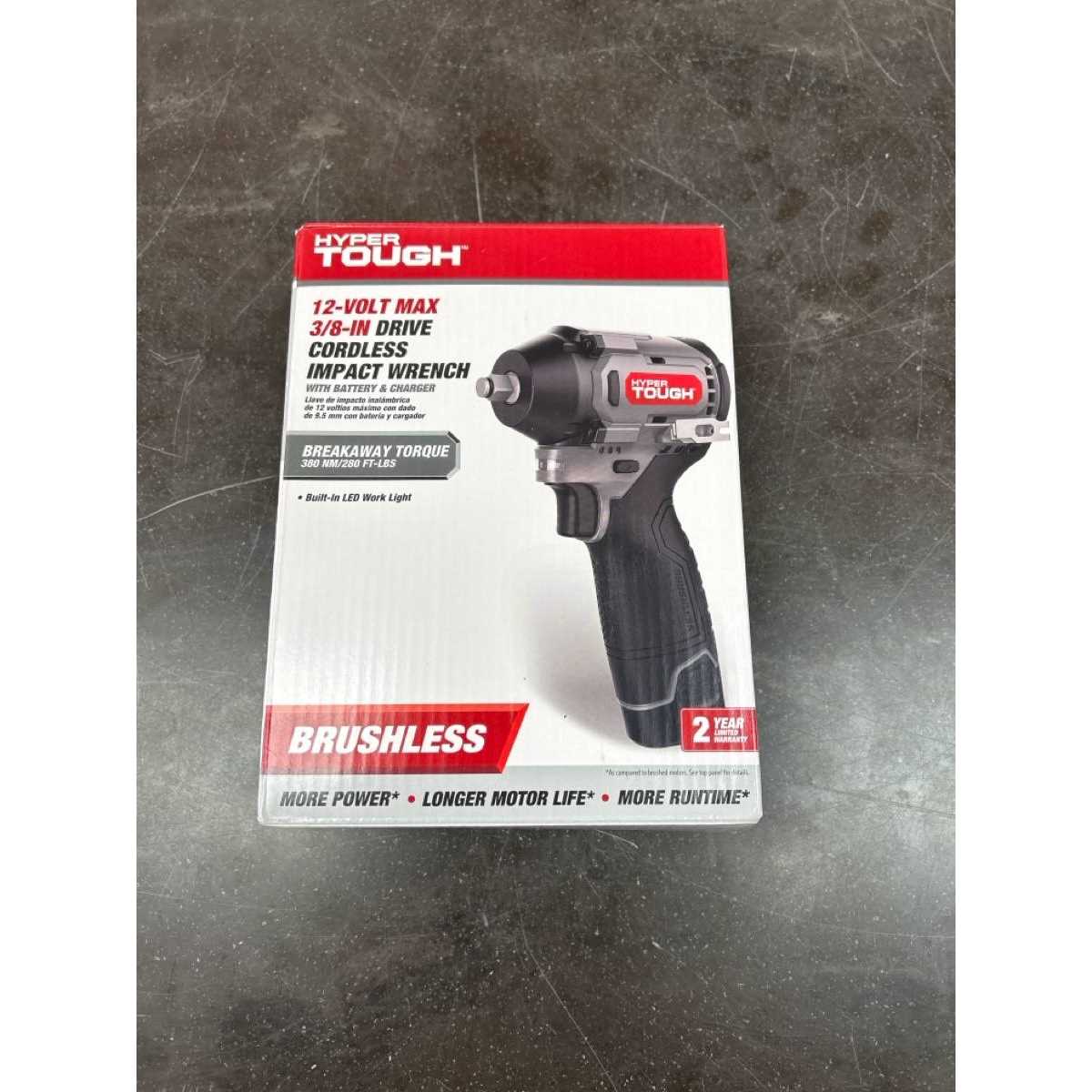 Hyper Tough 12V Max Lithium-Ion Brushless Impact Wrench with 2.0Ah Battery and Charger - Image 5