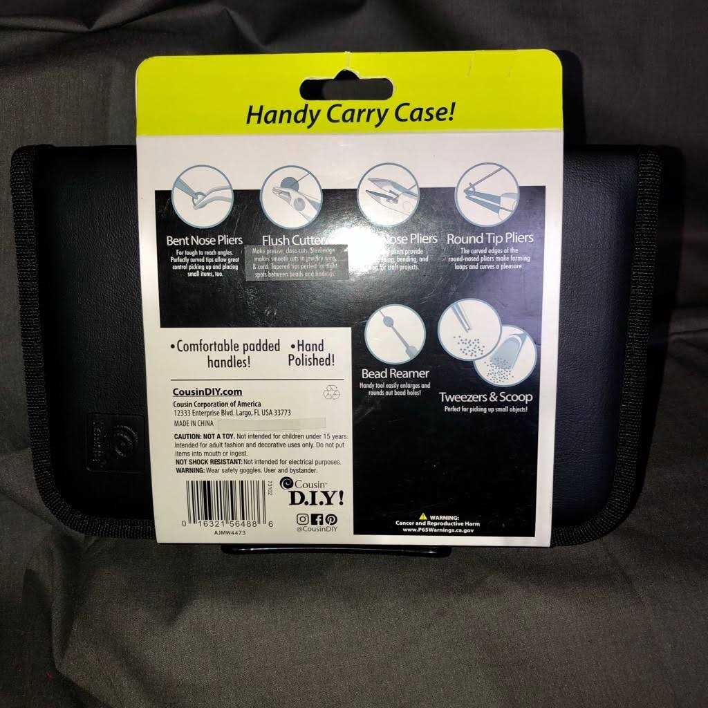 Cousin DIY Jewelry Tool Pack with Black Storage Case - Image 2