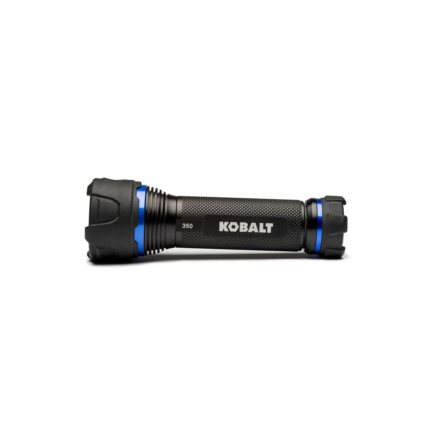 Kobalt Virtually Indestructible Rubber 350-Lumen LED Flashlight With Battery 67568