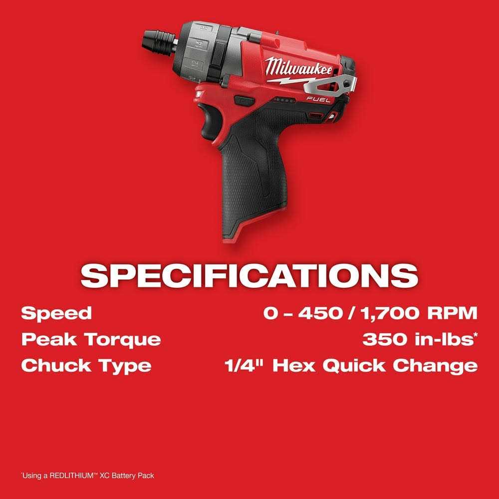 Milwaukee M12 FUEL Screwdriver Kit 2402 - Image 2