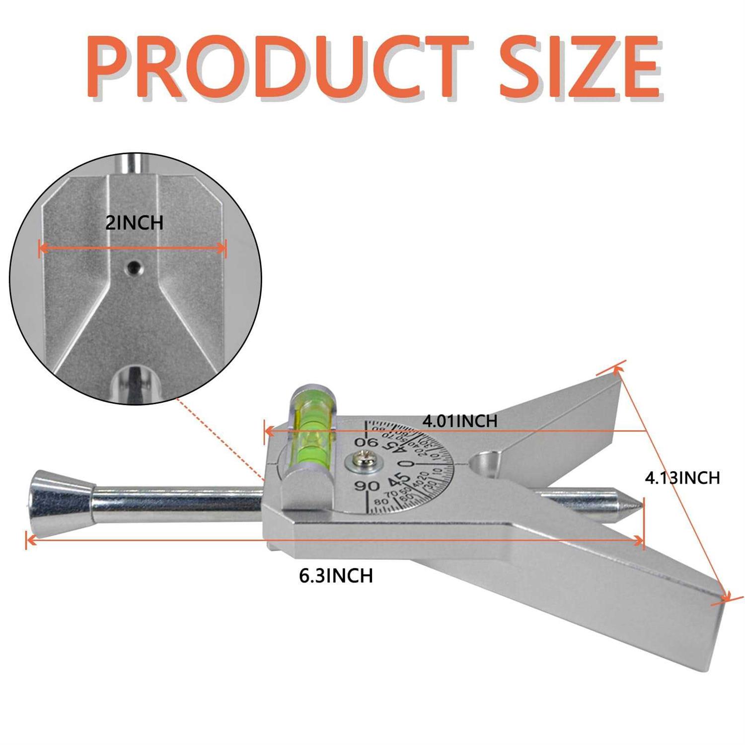 Upgraded Pipe Center Finder Measure Pipe Diameter Pipefitter Tools with Centering Head - Image 3