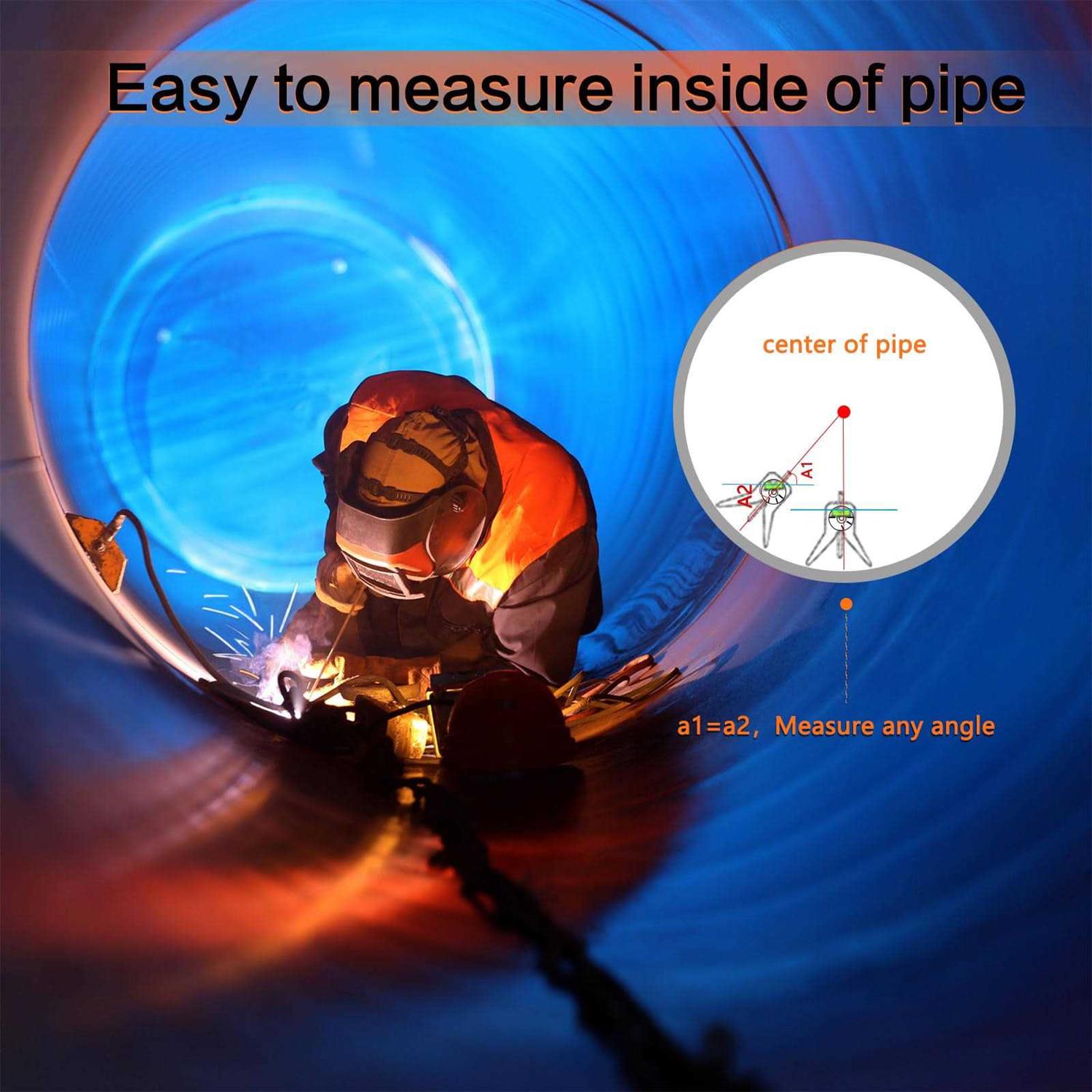 Upgraded Pipe Center Finder Measure Pipe Diameter Pipefitter Tools with Centering Head - Image 4