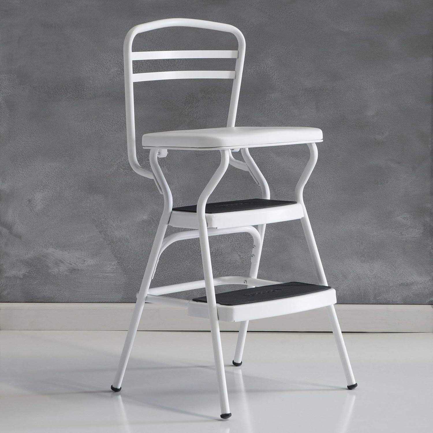 Cosco Retro Counter Chair/Step Stool with Lift-up Seat - Image 2