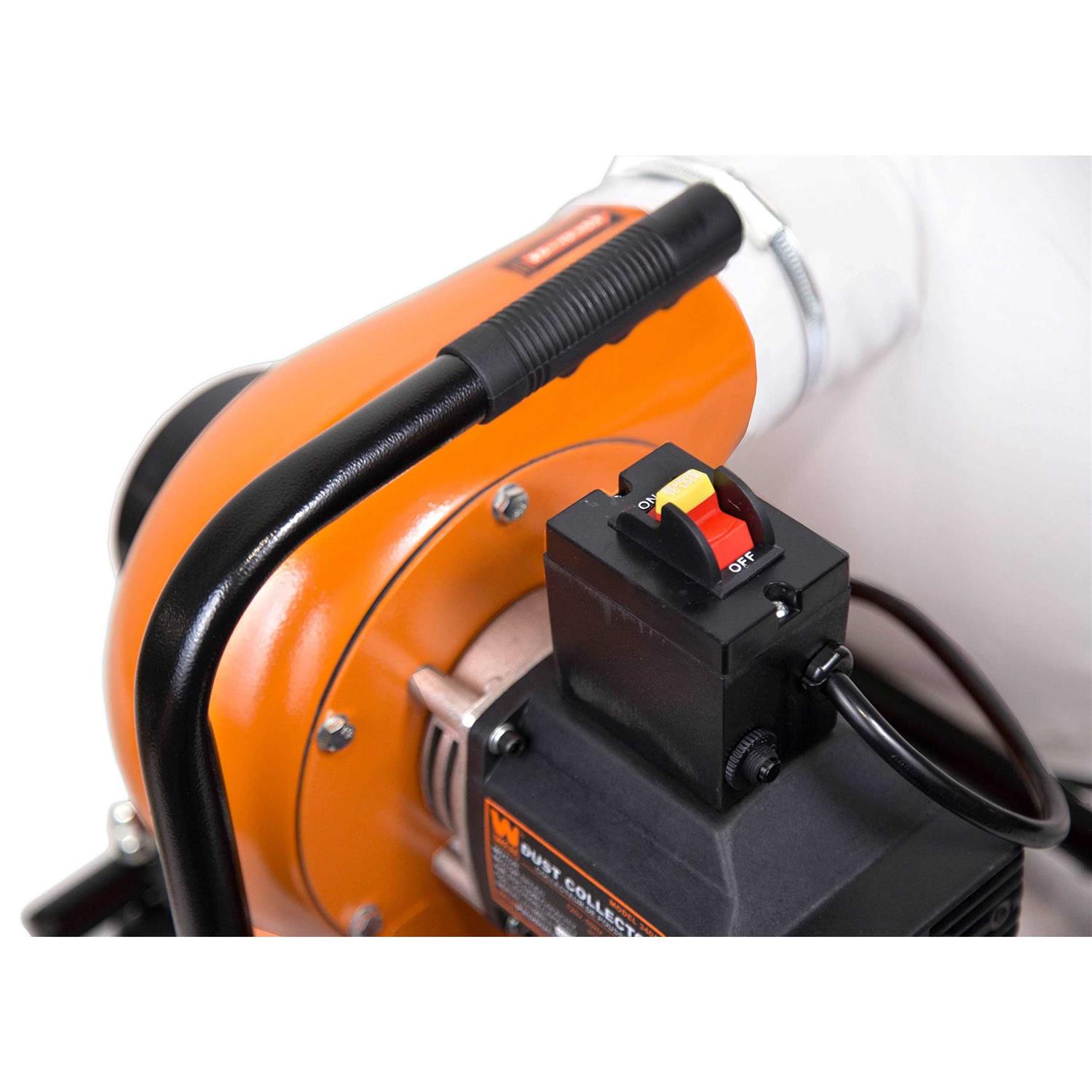 WEN 5.7-Amp 660 CFM Dust Collector with 12-Gallon Bag and Optional Wall Mount - Image 4