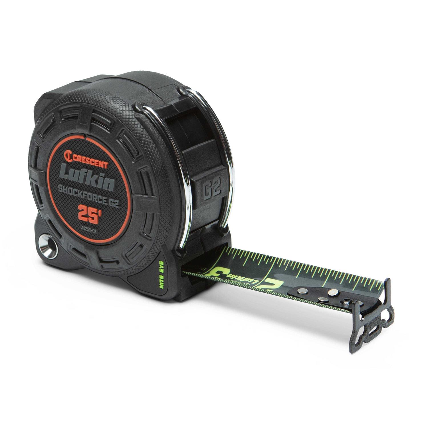 Crescent Lufkin Shockforce Nite Eye G2 25-ft Tape Measure L1225B-02 - Image 3