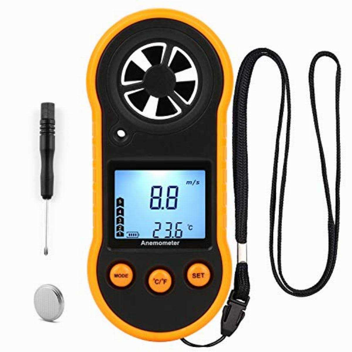 XRCLIF Digital Wind Speed Meter Anemometer Handhled Wind Gauges Air Flow Velocity Meter for Measuring Wind Chill Temperature Speed - Image 3
