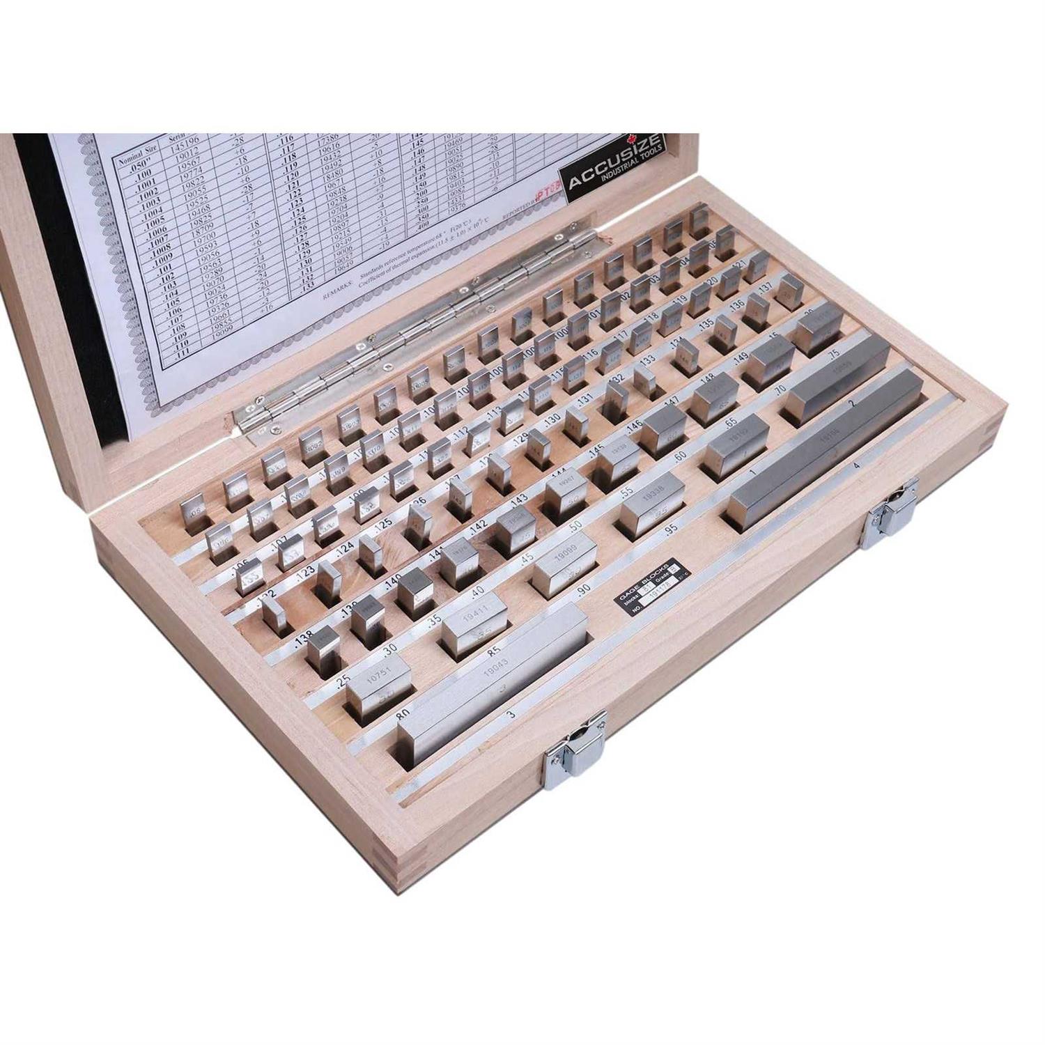 Accusize Industrial Tools 81 Pcs Steel Gauge Block Set - Image 5