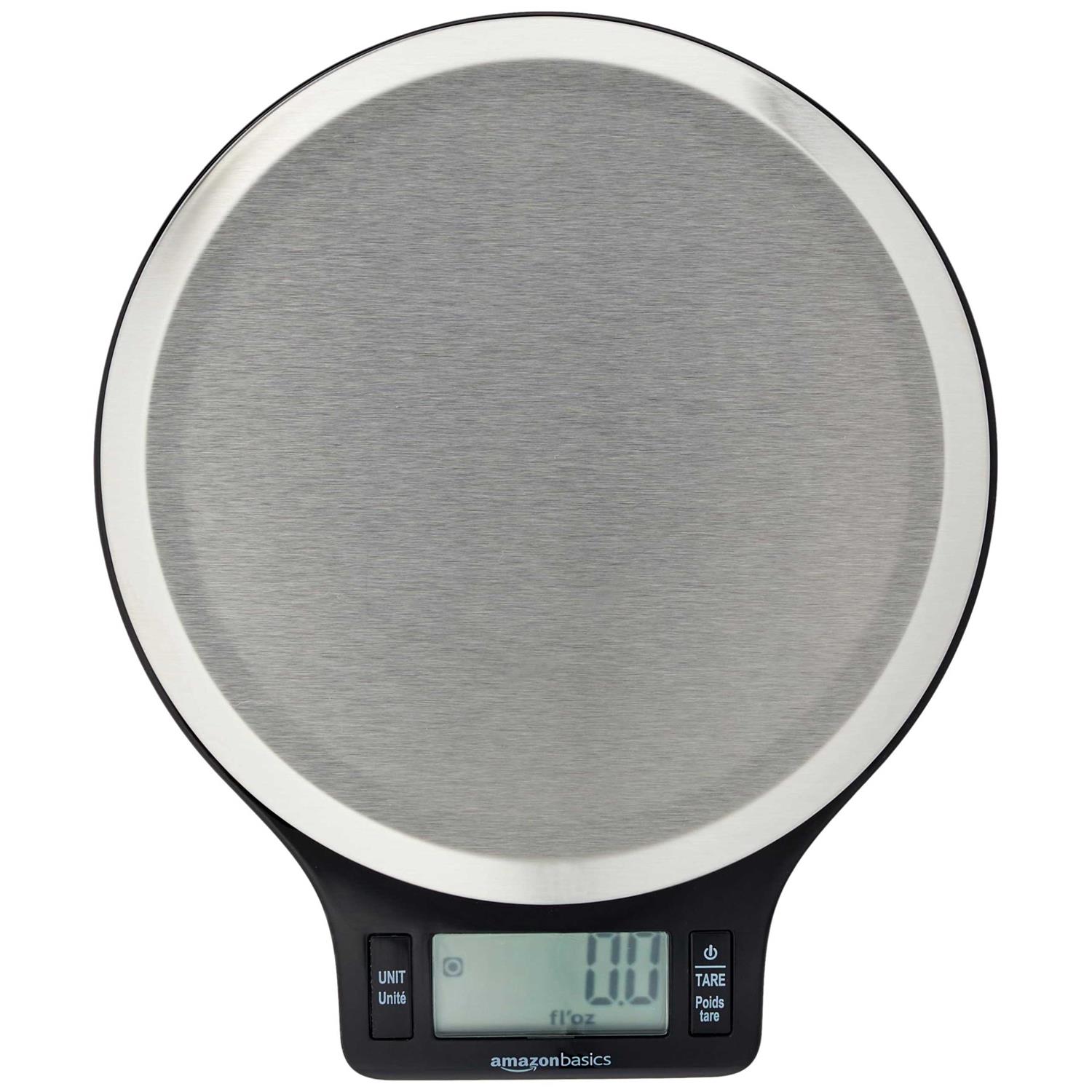 Basics Stainless Steel Digital Kitchen Scale with LCD Display