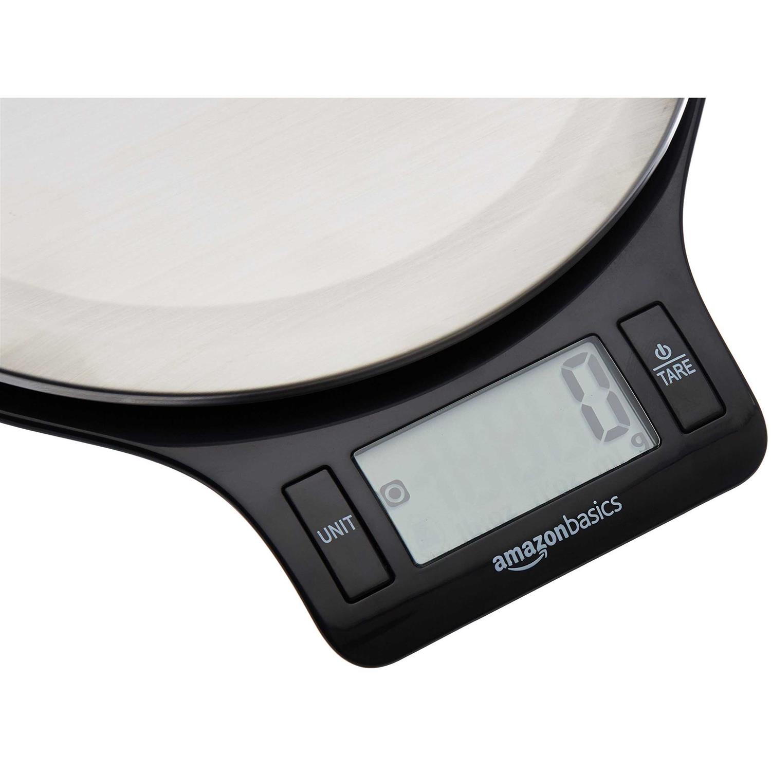 Basics Stainless Steel Digital Kitchen Scale with LCD Display - Image 3