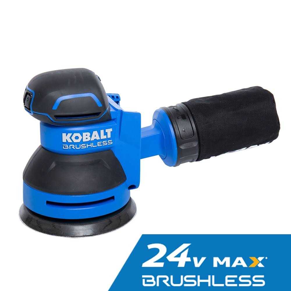 Kobalt 24-Volt Brushless Cordless Random Orbital Sander with Dust Management