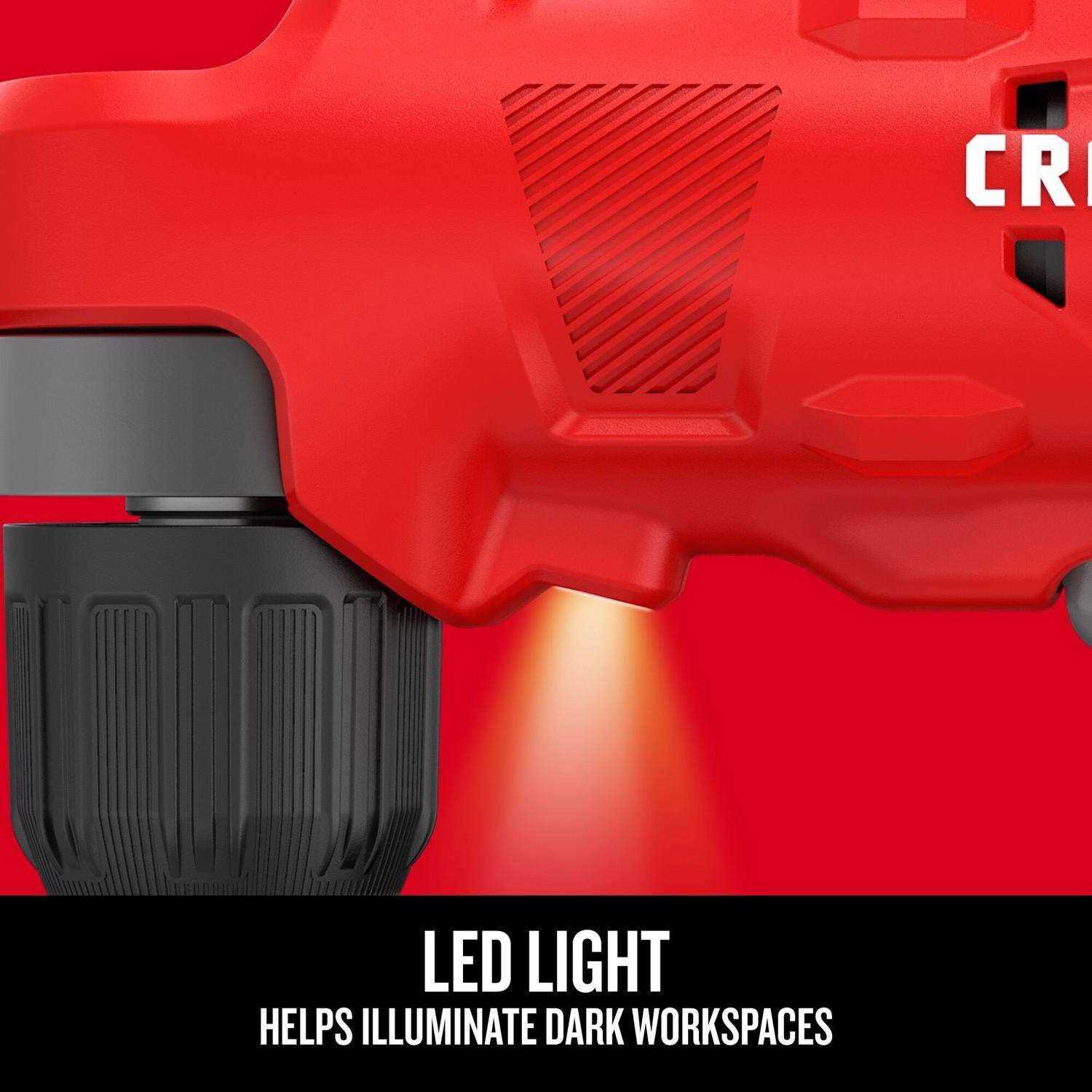 Craftsman V20 20 V 3/8 in. Brushed Cordless Right Angle Drill Tool Only - Image 4