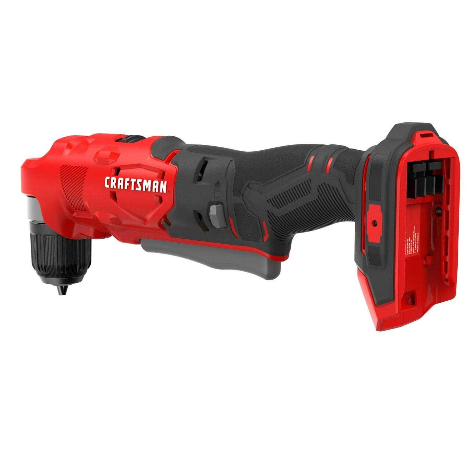 Craftsman V20 20 V 3/8 in. Brushed Cordless Right Angle Drill Tool Only - Image 5