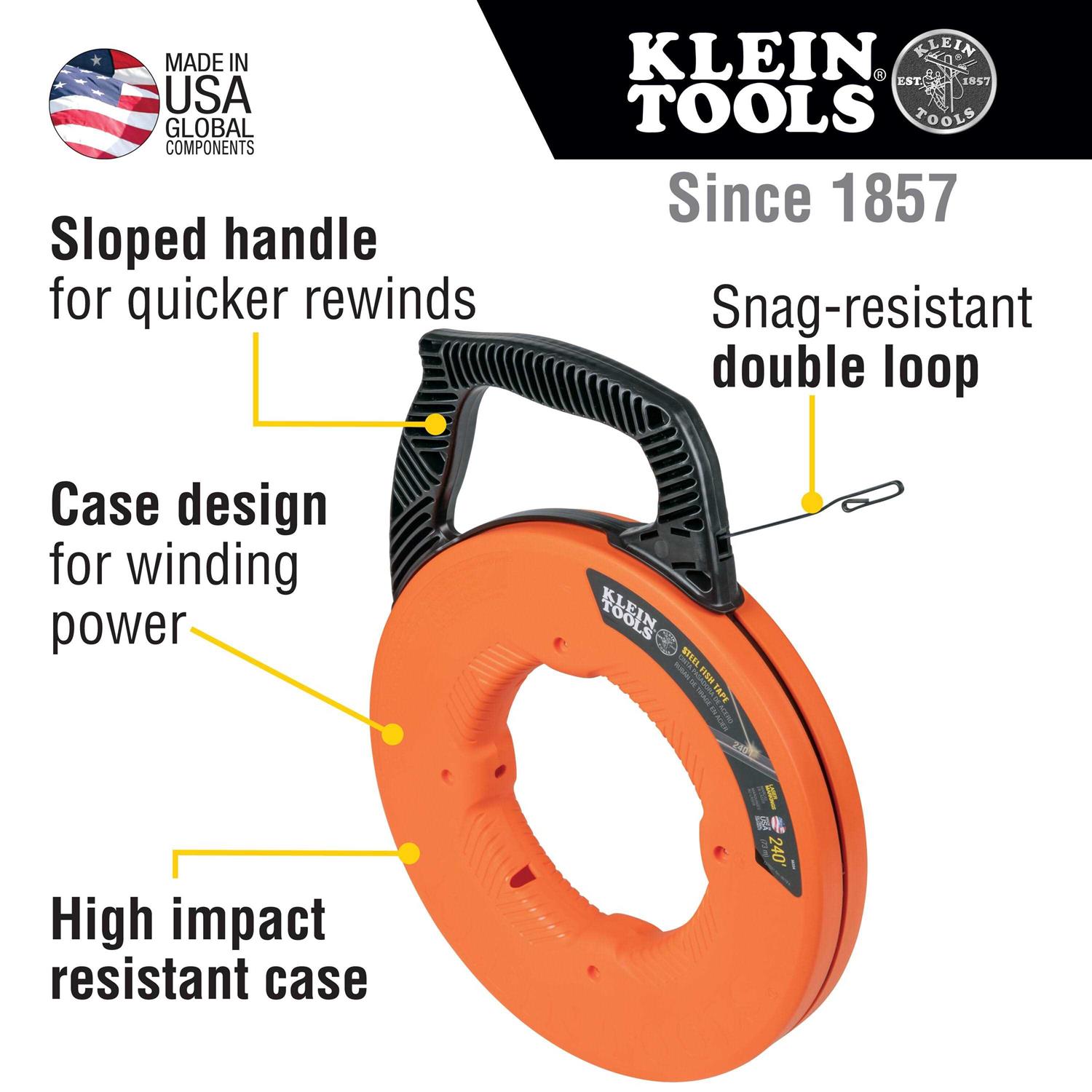 Klein Tools 56334 Steel Fish Tape - Image 2