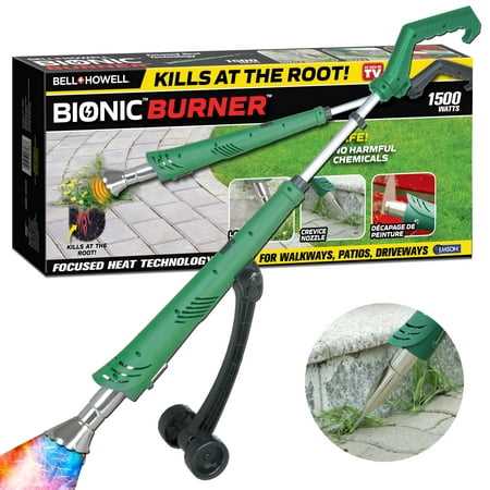 Electric Weed Burner Weed Killer with Wide Nozzles and Guide Wheels 1500w Up to 550c, Size: Large, Green