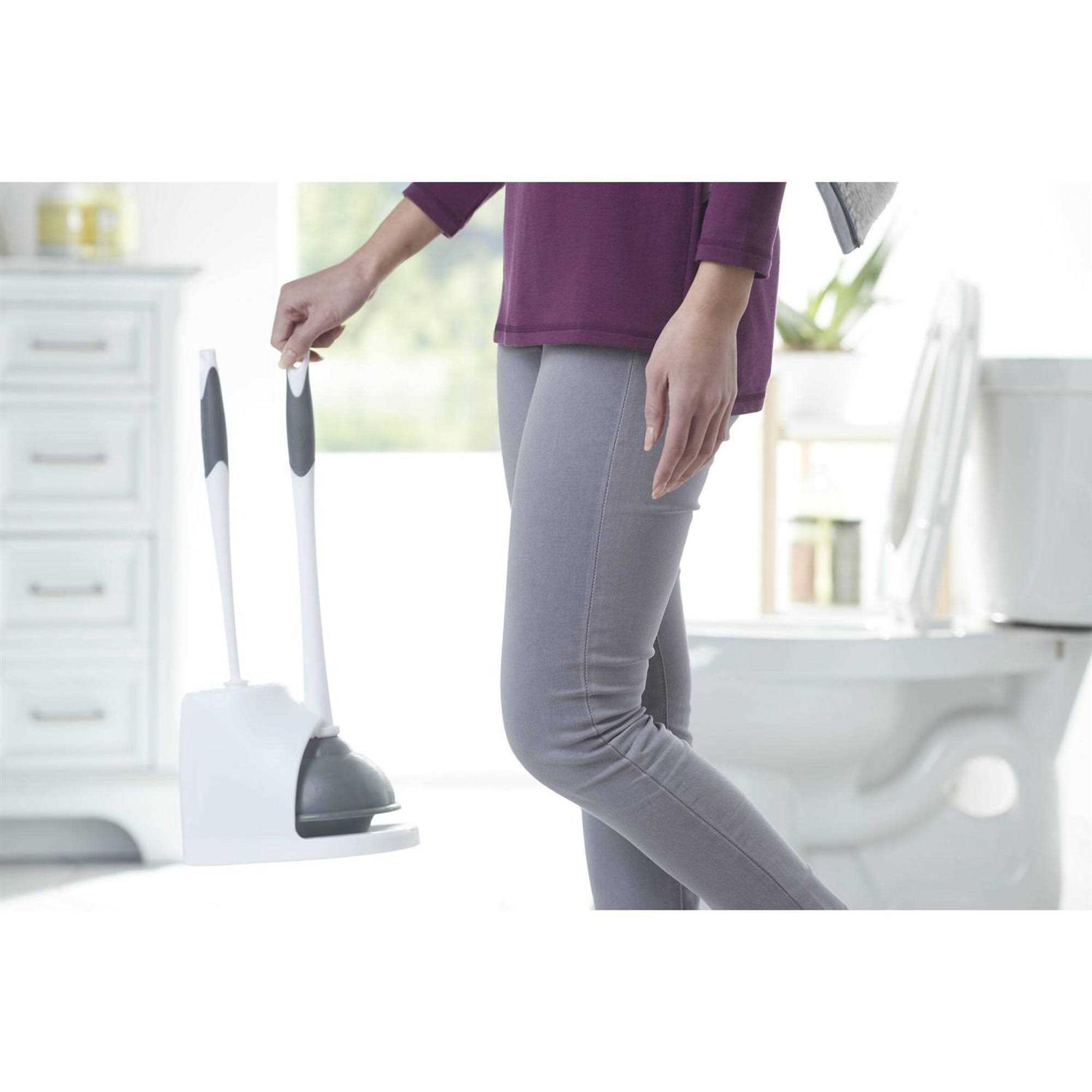 Clorox Toilet Plunger and Brush with Carry Caddy - Image 3