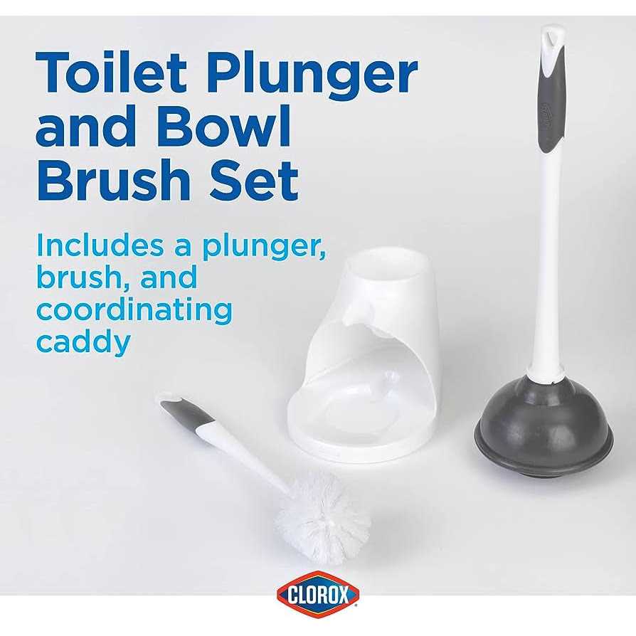 Clorox Toilet Plunger and Brush with Carry Caddy - Image 5