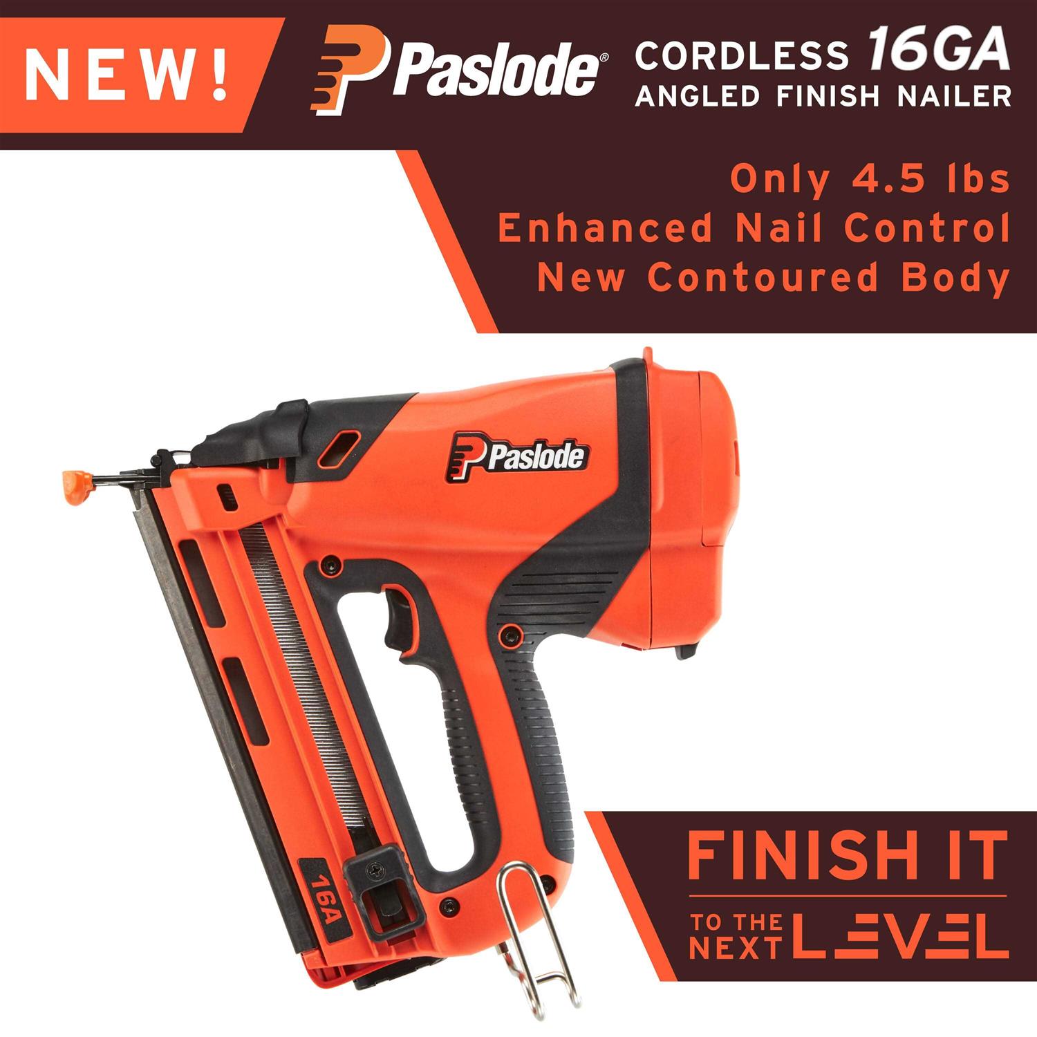 Paslode 916200 Cordless 16 Ga Angled Finish Nailer