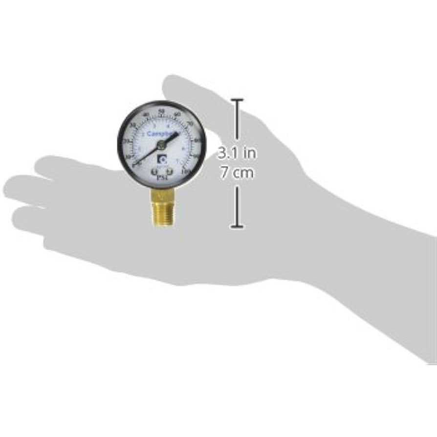 Campbell Pressure Gauge 100 psi PG1T-NL - Image 3