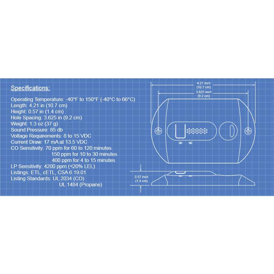 RV Safe RV CO / Propane Gas Alarm RVCOLP-2B - Image 3