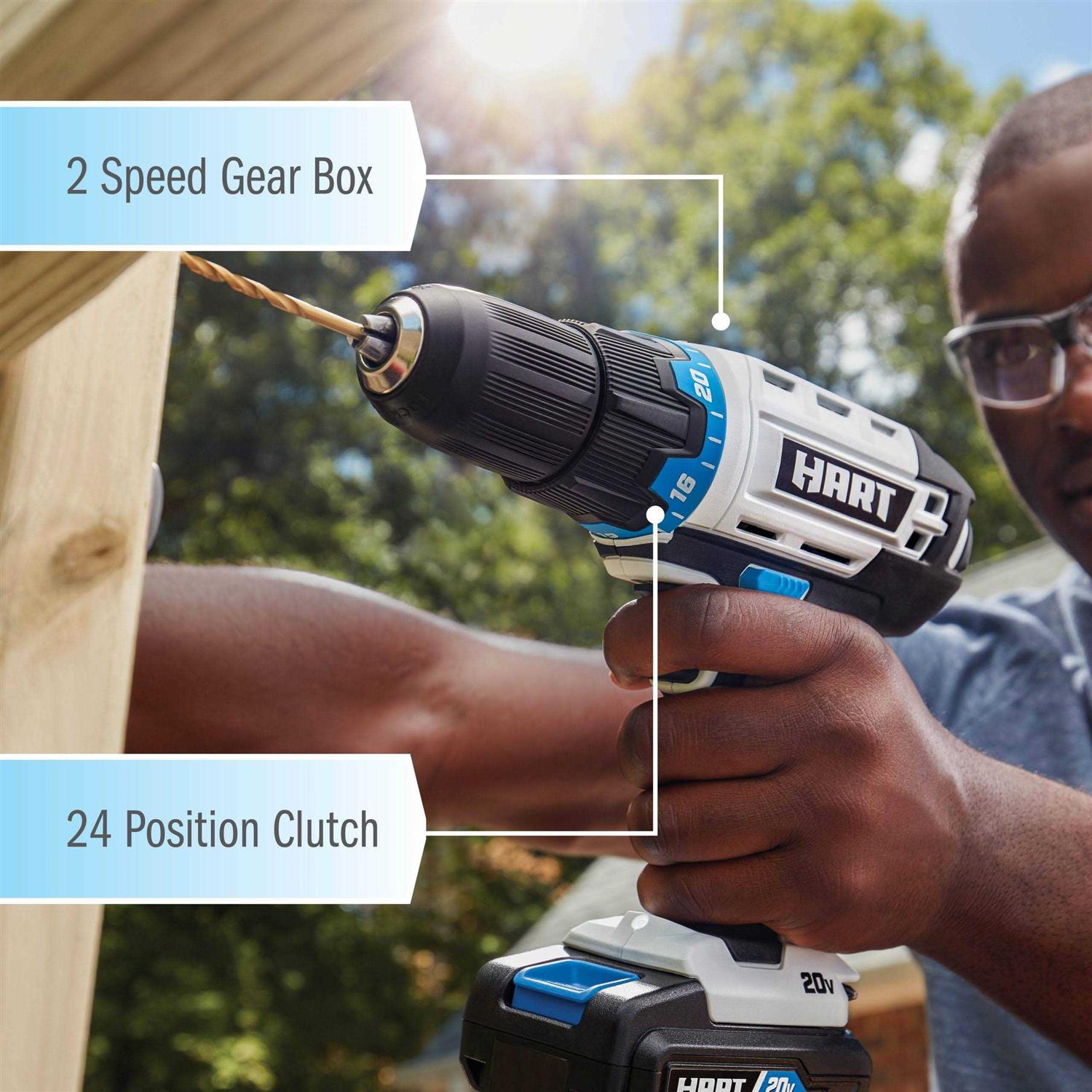 Hart 20-Volt 4-Tool Battery-Powered Combo Kit - Image 5