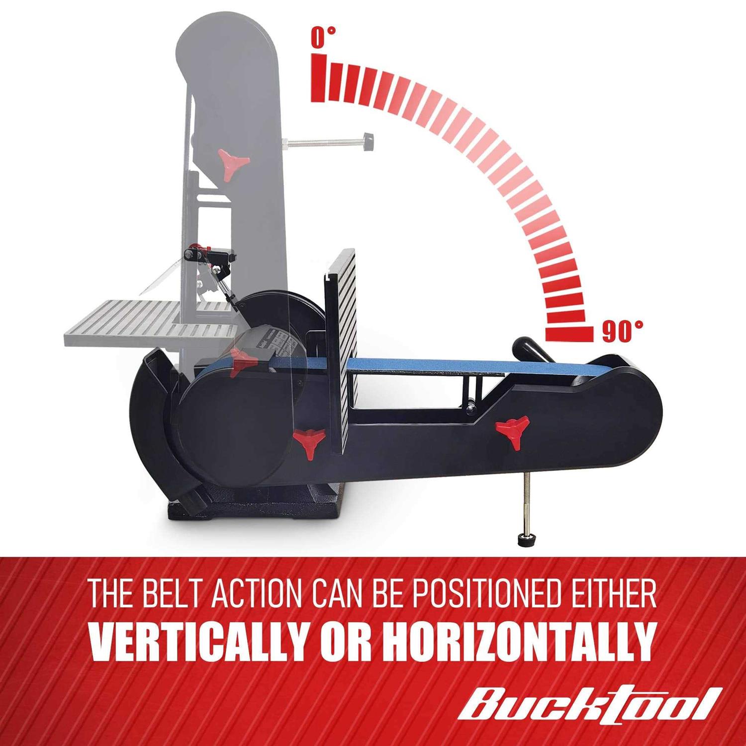 Bucktool Combo 2 x 42 Belt Sander 6 Bench Grinder - Image 2