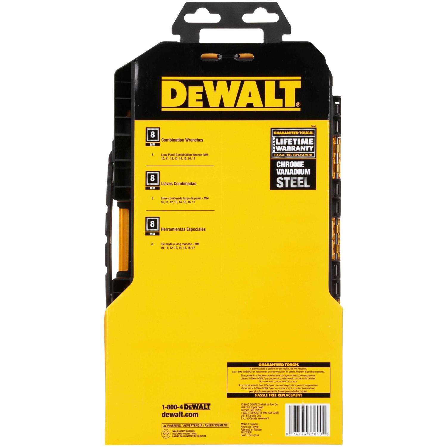 DEWALT Metric Combination Wrench Set DWMT73810 - Image 5