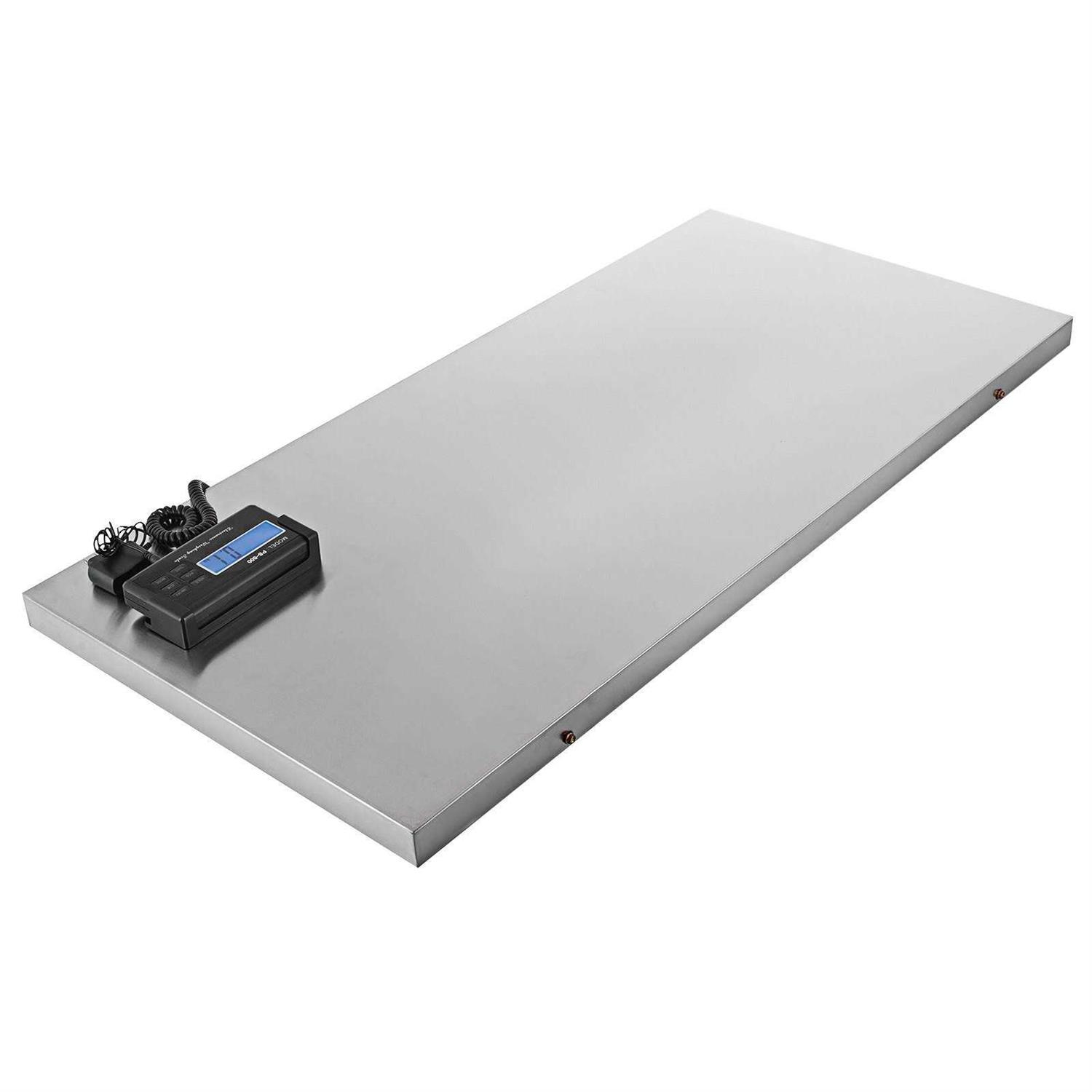 VEVOR 1100Lbs x 0.2Lbs Digital Livestock Scale Large Pet Vet Scale Stainless Steel Platform Electronic Postal Shipping Scale Heavy Duty Large Dog - Image 4