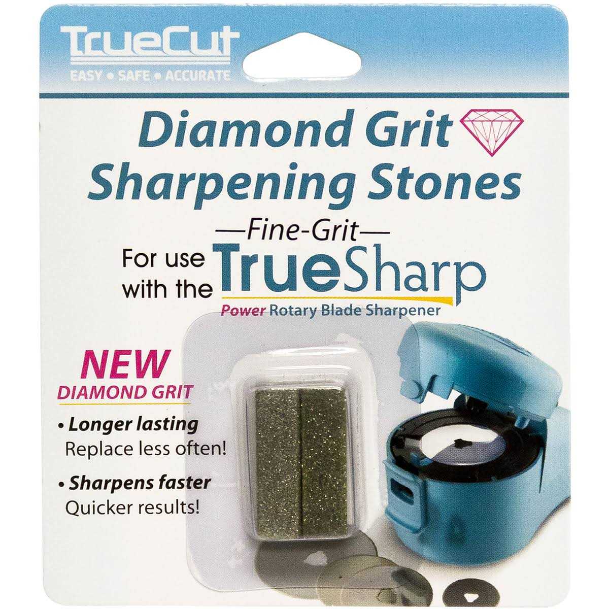Truecut TrueSharp 2 Power Sharpener, Fast and Easy to Use Rotary Cutter Blade Sharpener, Sharpen 28mm, 45mm and 60 mm Blades - Image 3