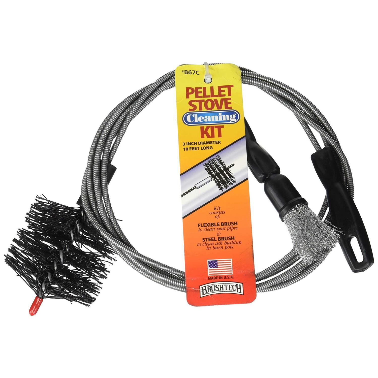 Brushtech B67c Pellet Stove Cleaning Kit