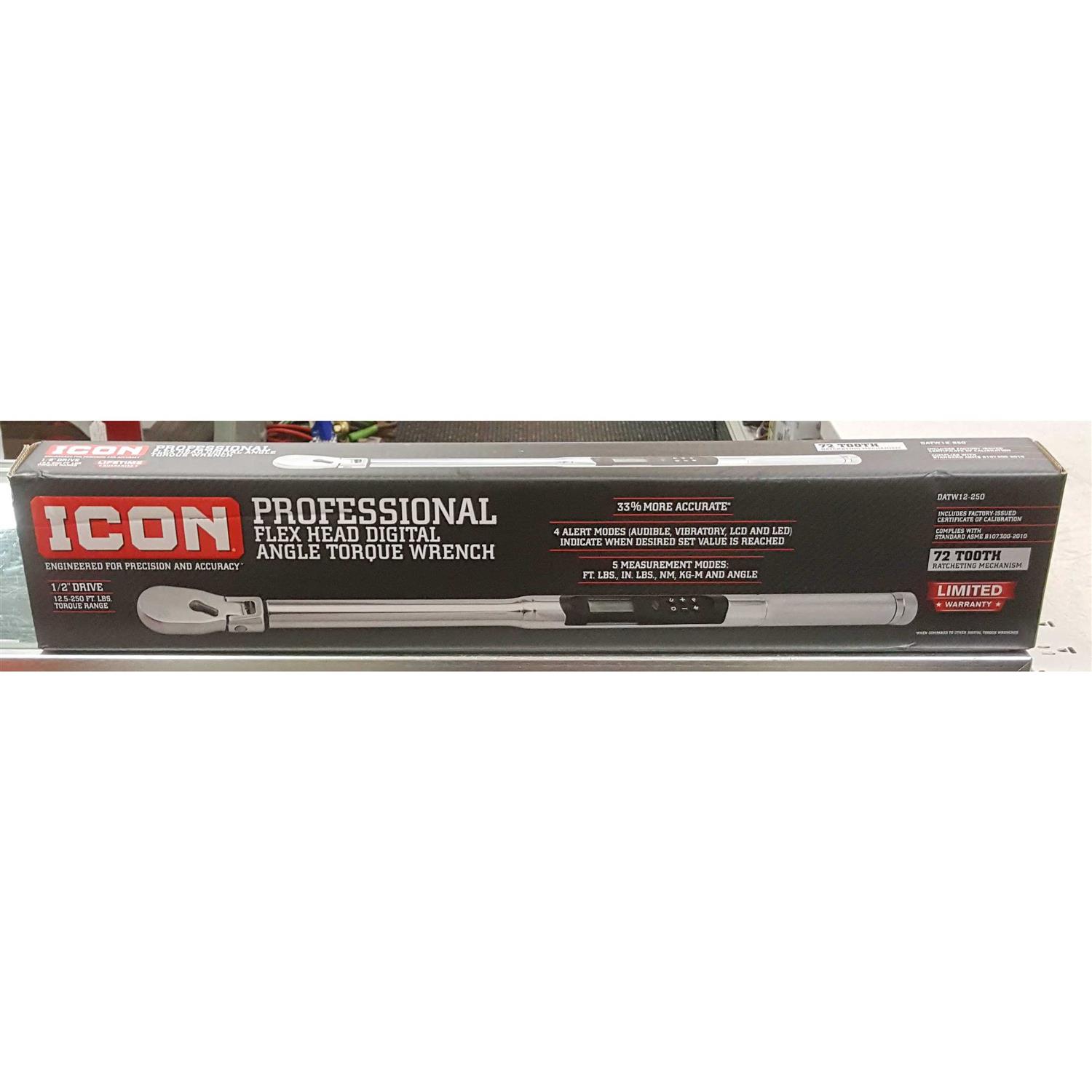 Icon 1/2 in. Professional Flex Head Digital Angle Torque Wrench 56683 - Image 3
