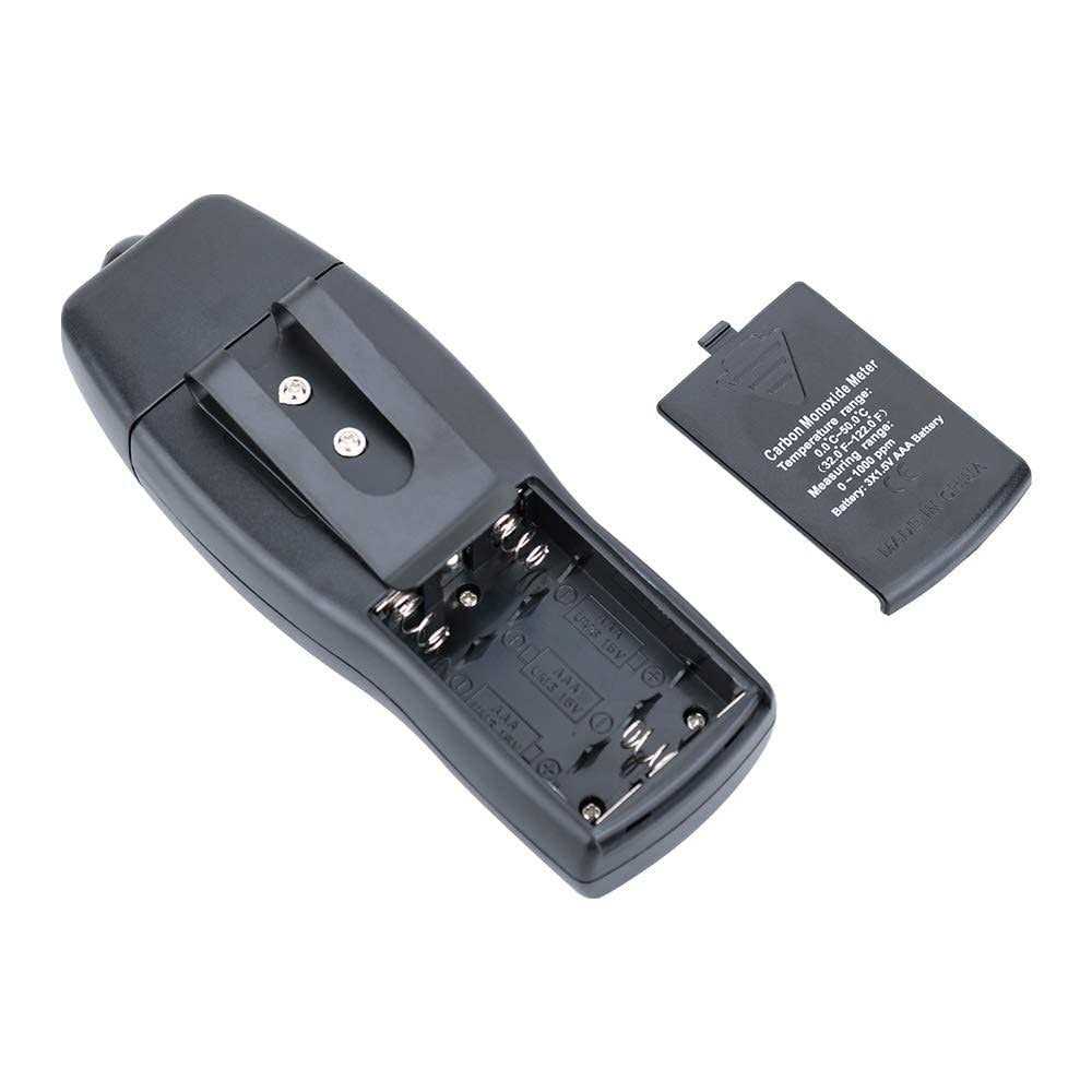 Cheffort Handheld Carbon Monoxide Meter Portable Co GAS Detector GAS Tester with 0~1000ppm Range 1ppm Resolution - Image 3